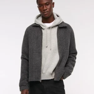 Cropped Sweater Shirt Jacket